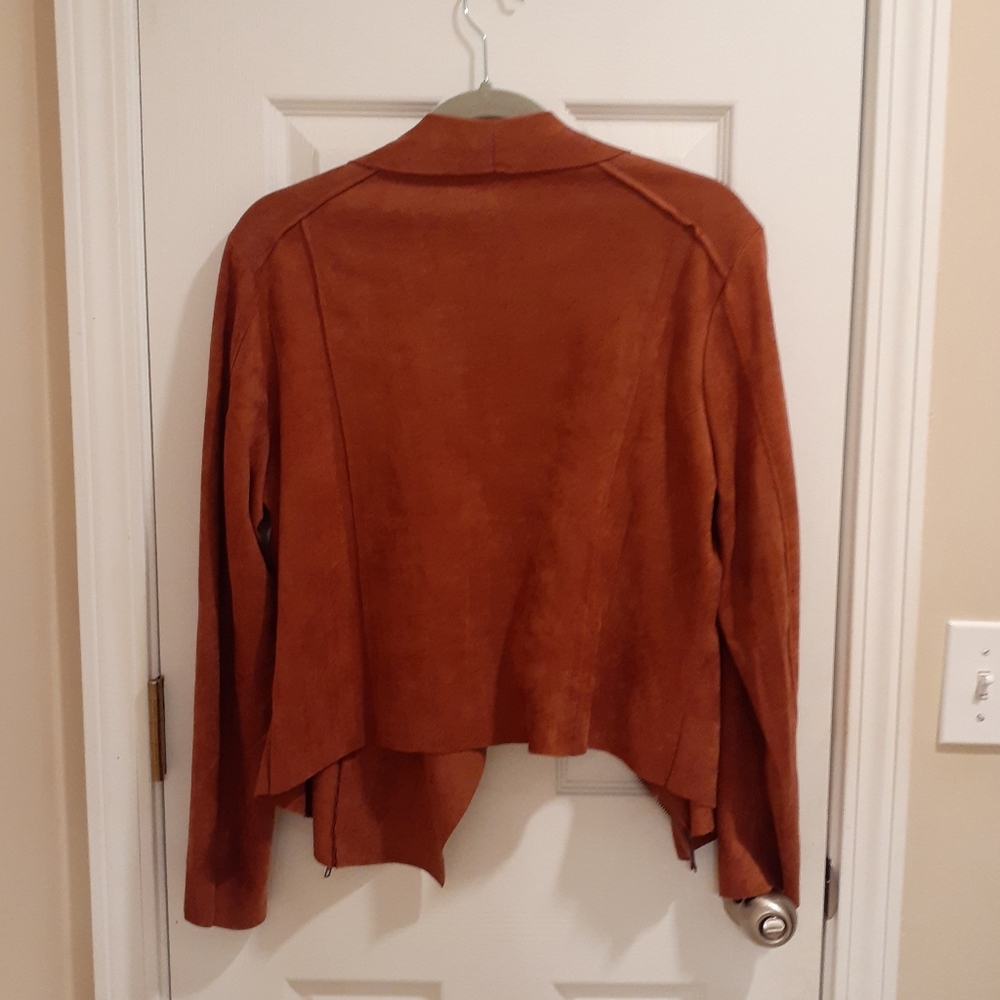 SOLD - Faux suede boutique brand jacket - Picture 3 of 8